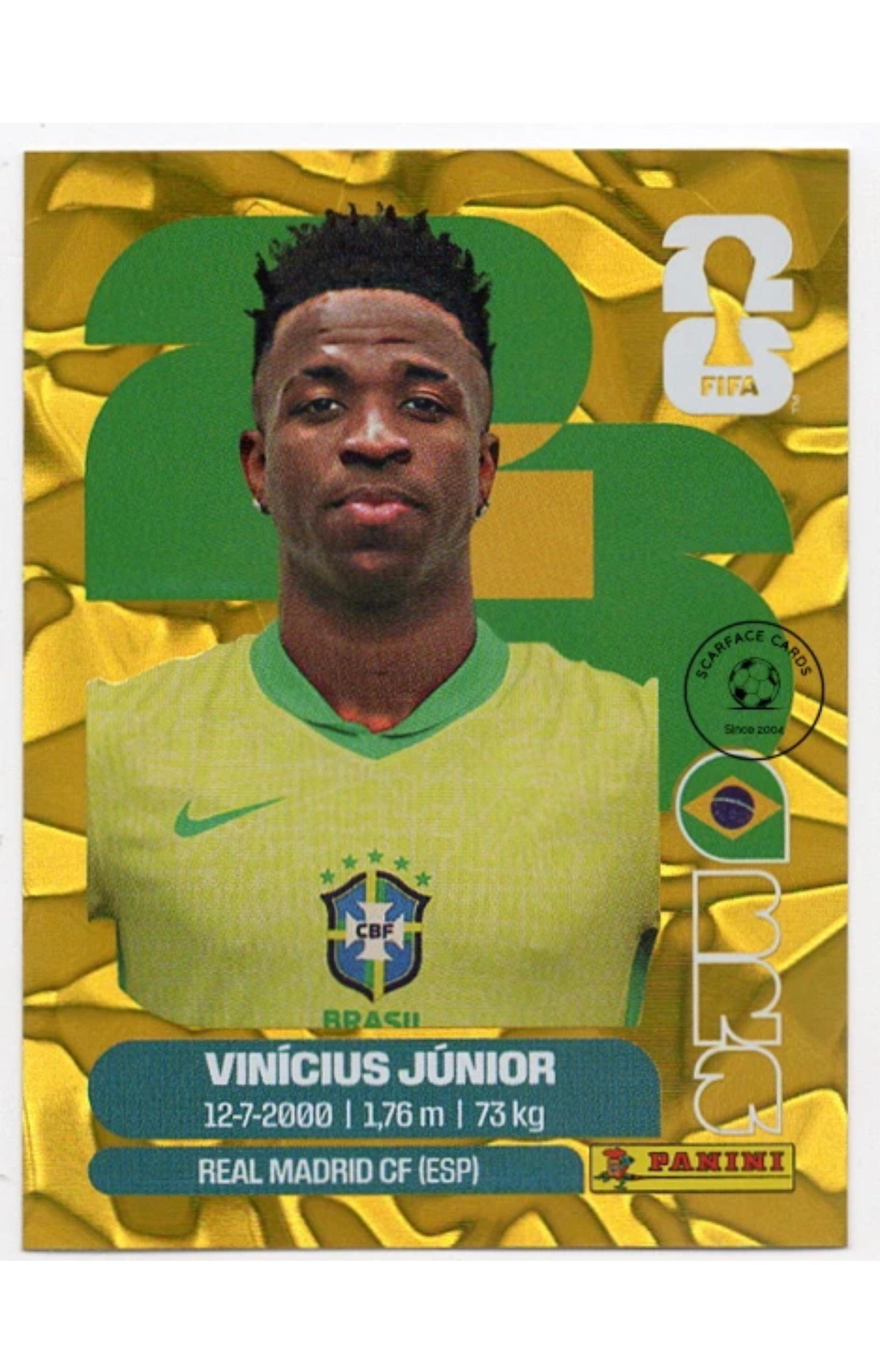 BRA14 Vinícius Júnior — Gold Crumple Single