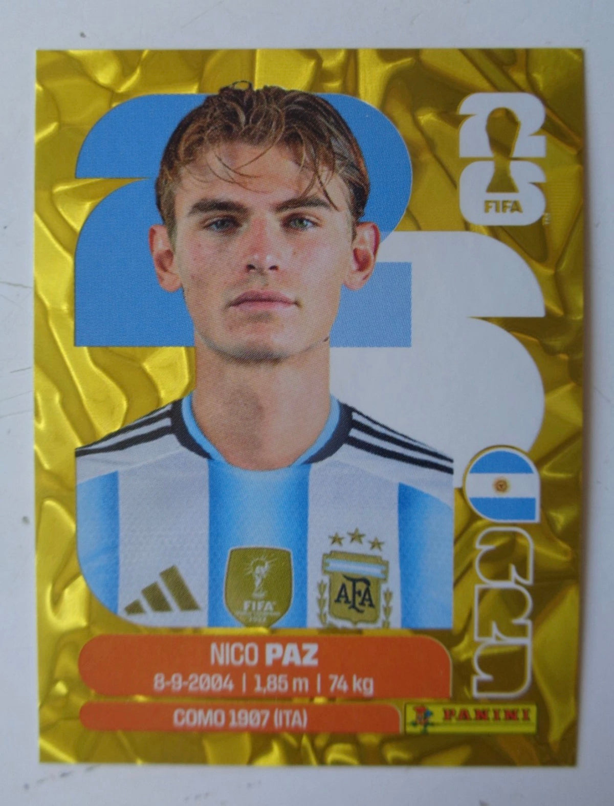ARG14 Nico Paz — Gold Crumple Single