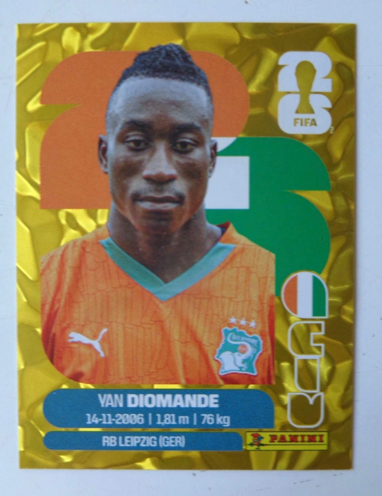 CIV18 Yan Diomande — Gold Crumple Single
