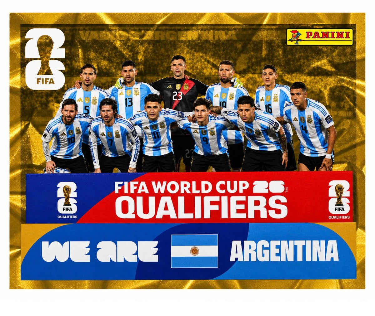 ARG13 Argentina Team — Gold Crumple Single