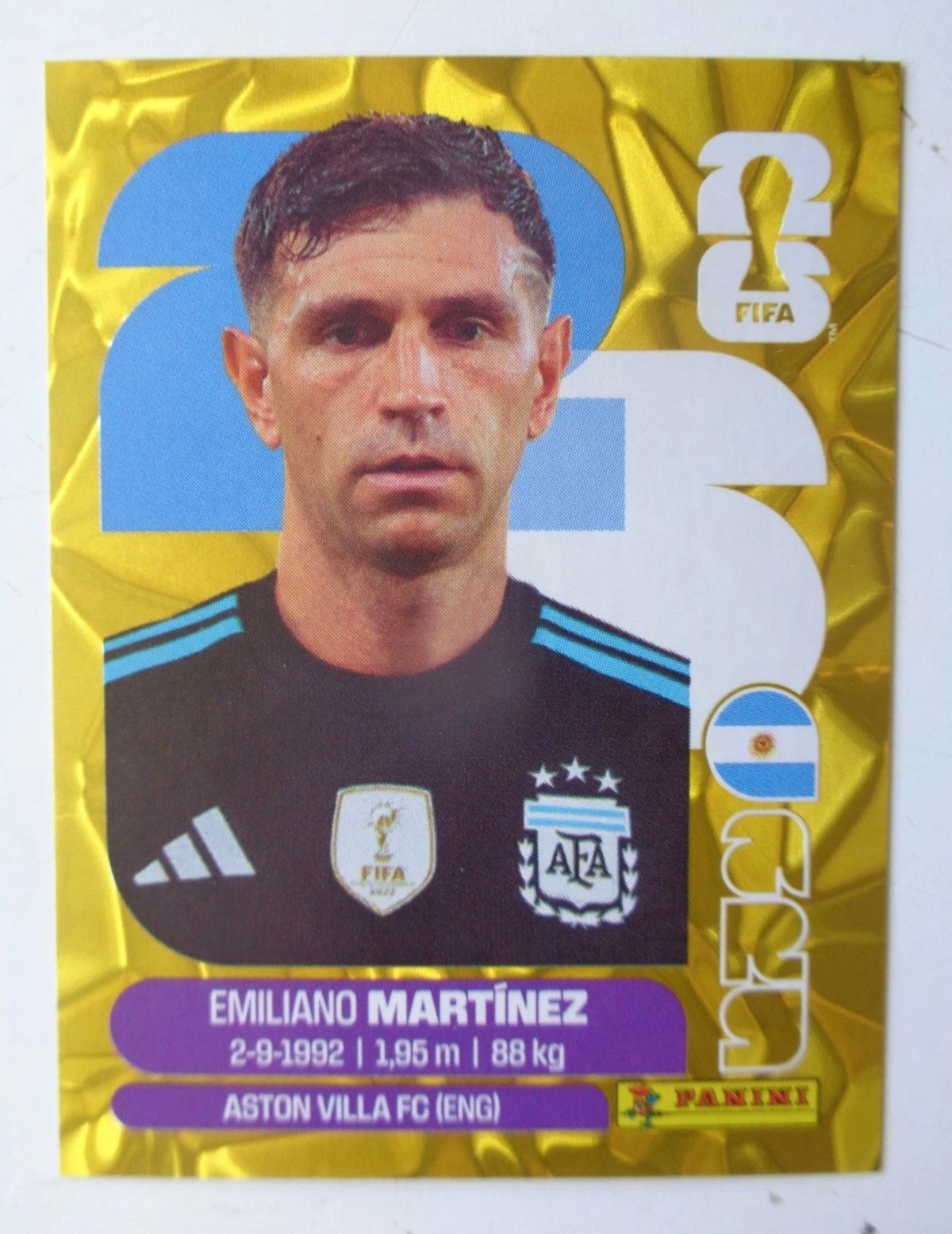 ARG2 Emiliano Martínez — Gold Crumple Single
