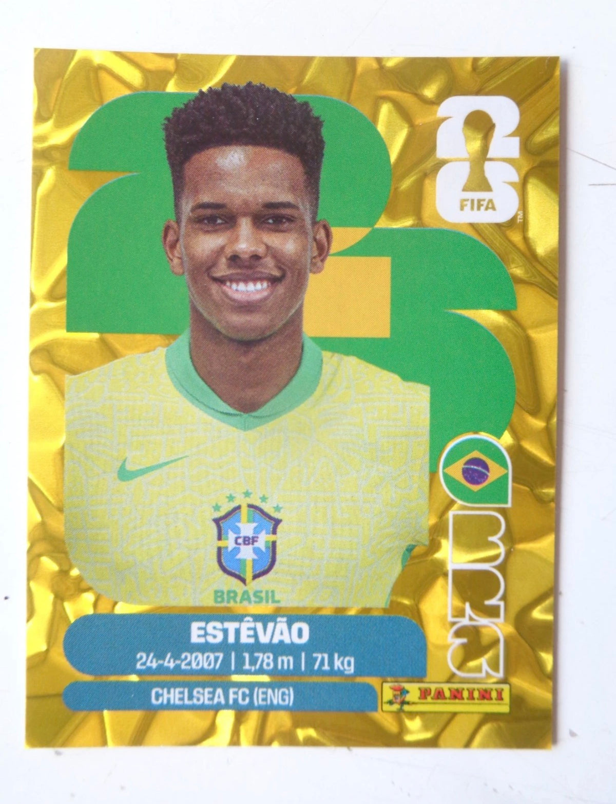 BRA20 Estêvão — Gold Crumple Single