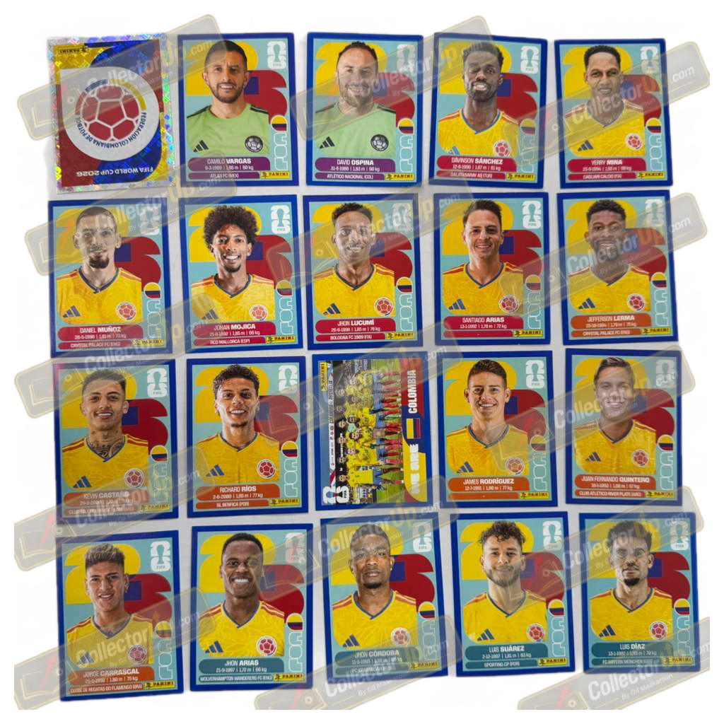 Colombia — Blue Parallel Full Team Set