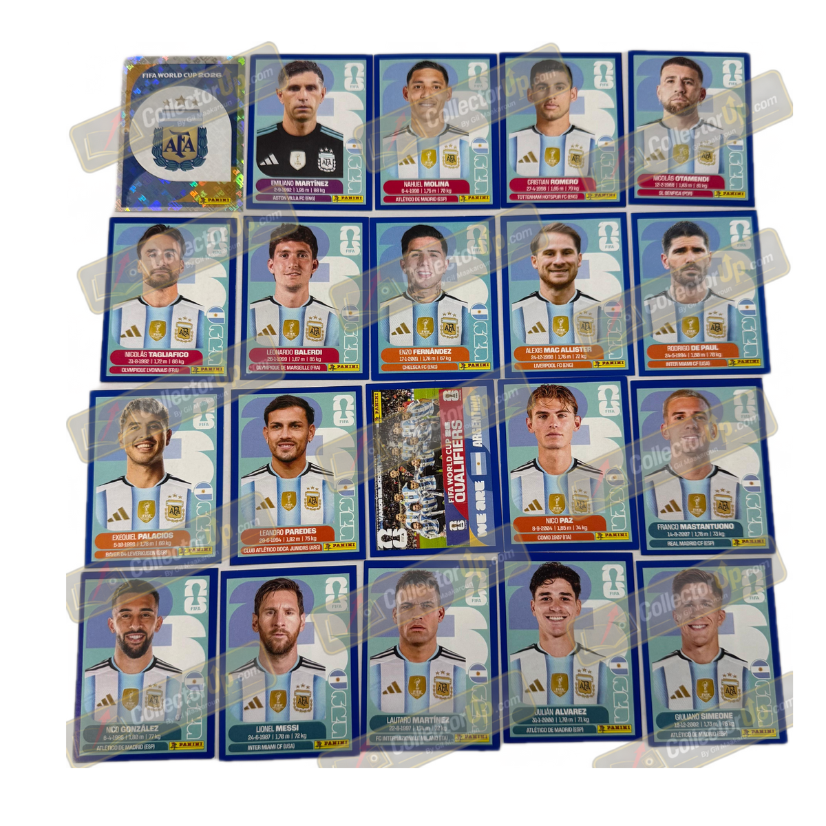 Argentina — Blue Parallel Full Team Set