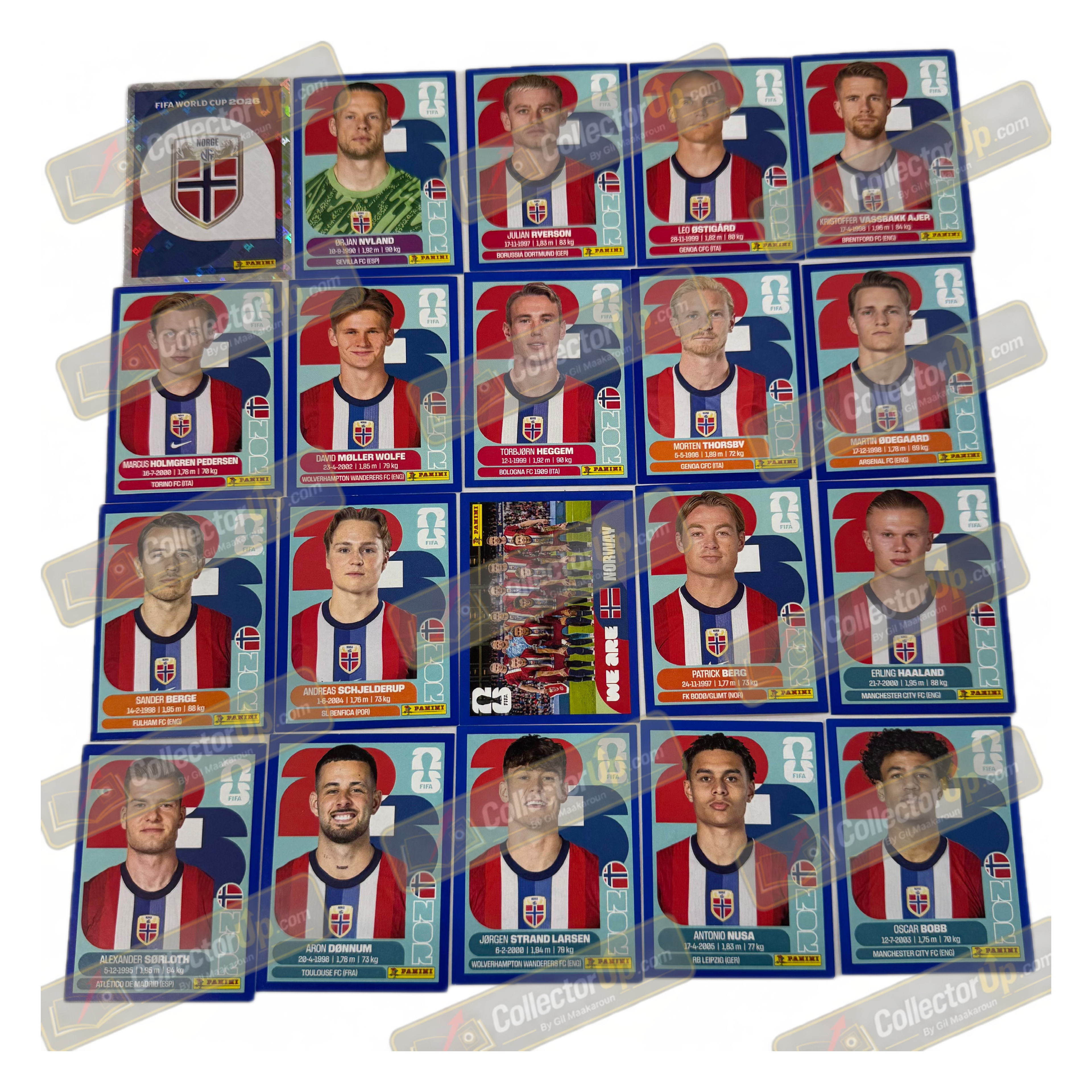 Norway — Blue Parallel Full Team Set