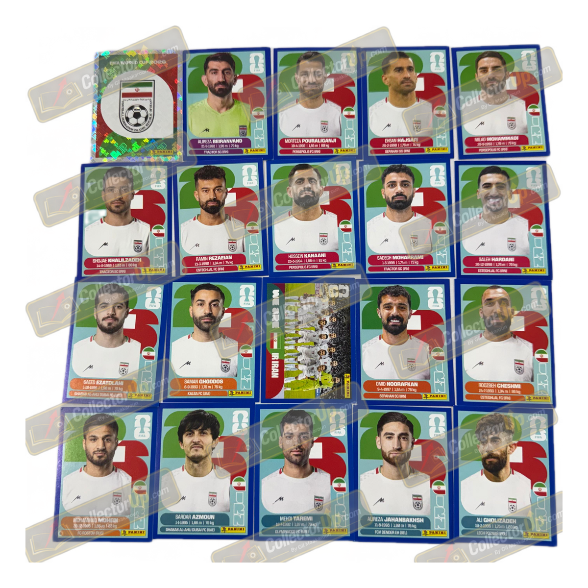 Iran — Blue Parallel Full Team Set