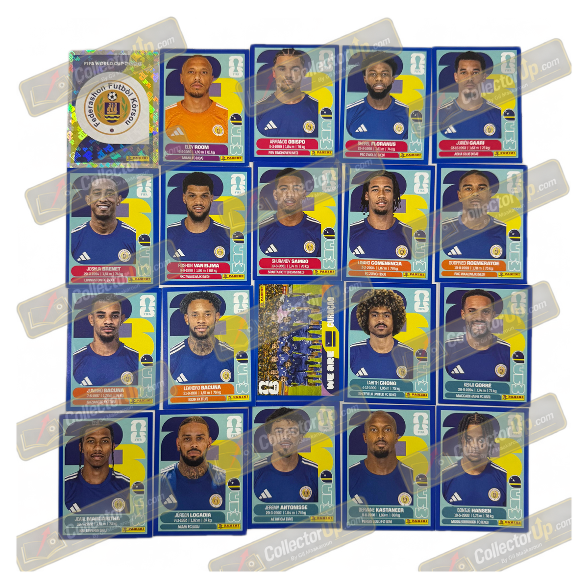 Curaçao — Blue Parallel Full Team Set