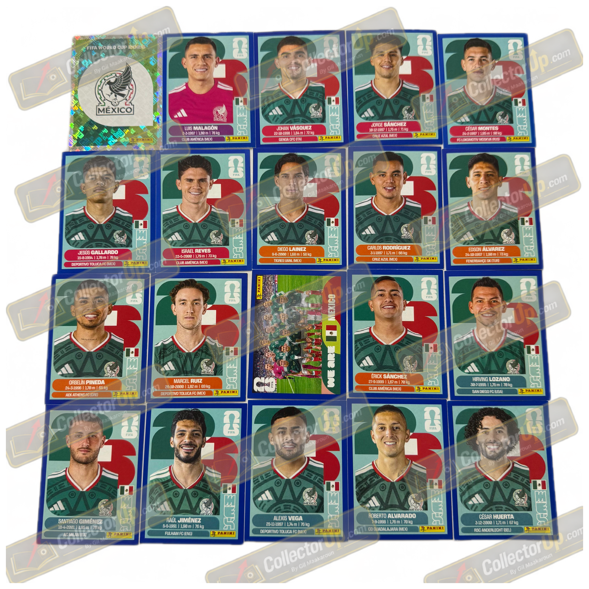 Mexico — Blue Parallel Full Team Set