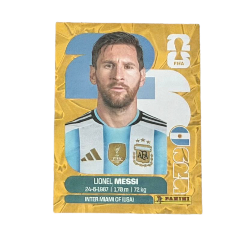 ARG17 Lionel Messi — Gold Crumple Single