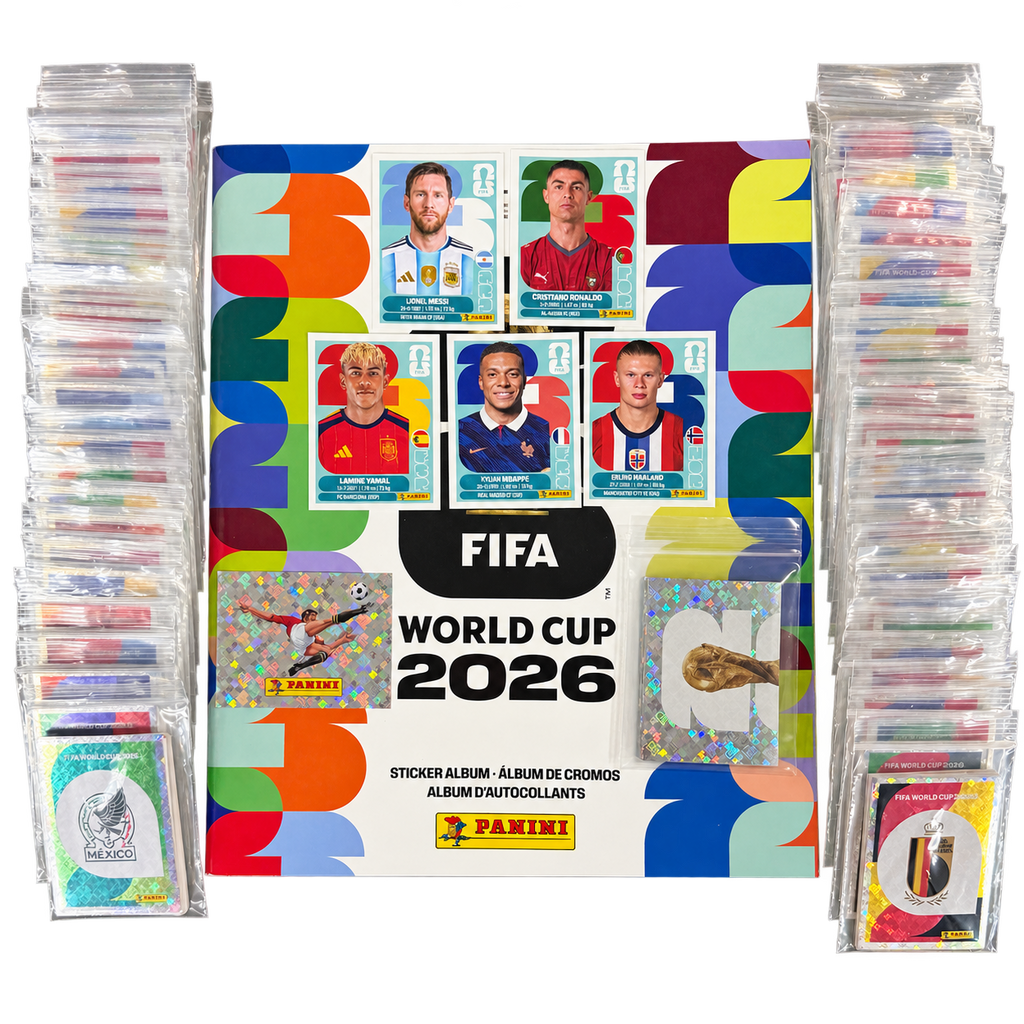 ***BUNDLE*** Panini FIFA World Cup 2026 Complete White Border Set – 980 Loose Stickers + Album + Coca-Cola Set