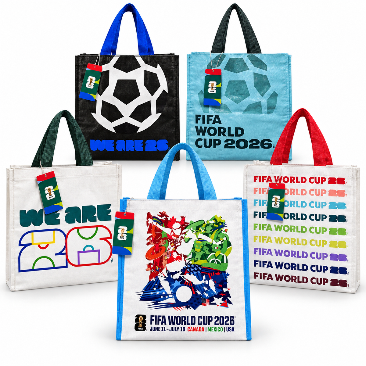 FIFA World Cup 2026 Reusable Tote Bag – 5 Design
