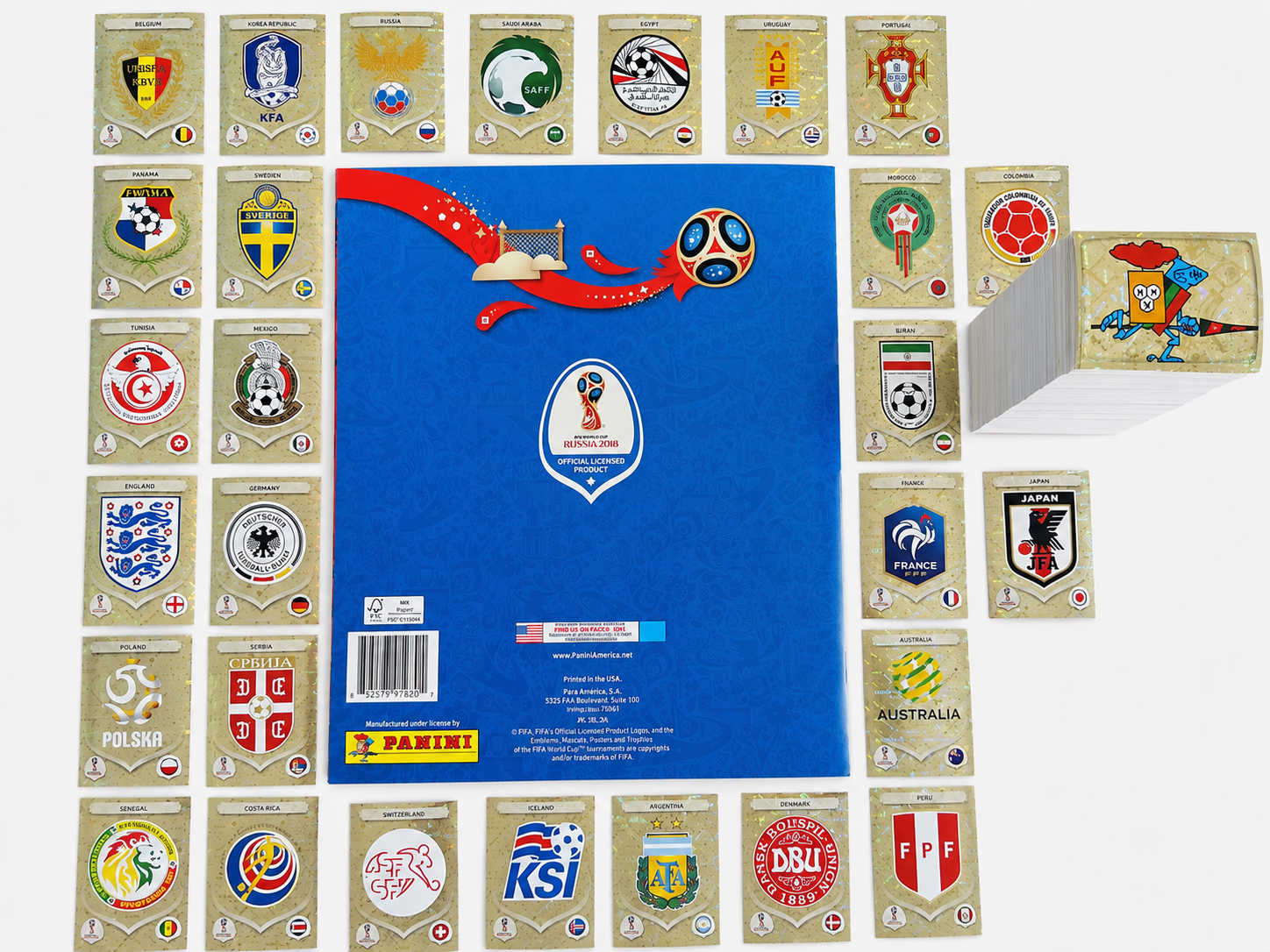 Panini FIFA World Cup Russia 2018 — Softcover Album + Complete Sticker Set