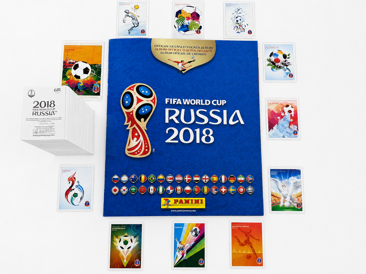 Panini FIFA World Cup Russia 2018 — Softcover Album + Complete Sticker Set