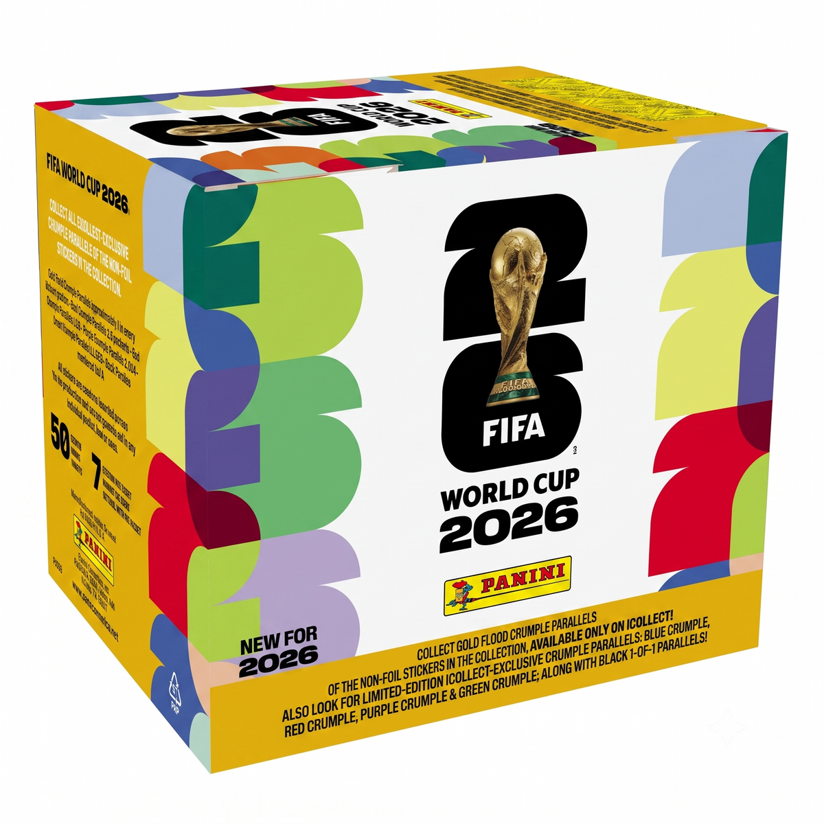 Panini FIFA World Cup 2026 Gold Crumple 50-Pack Box