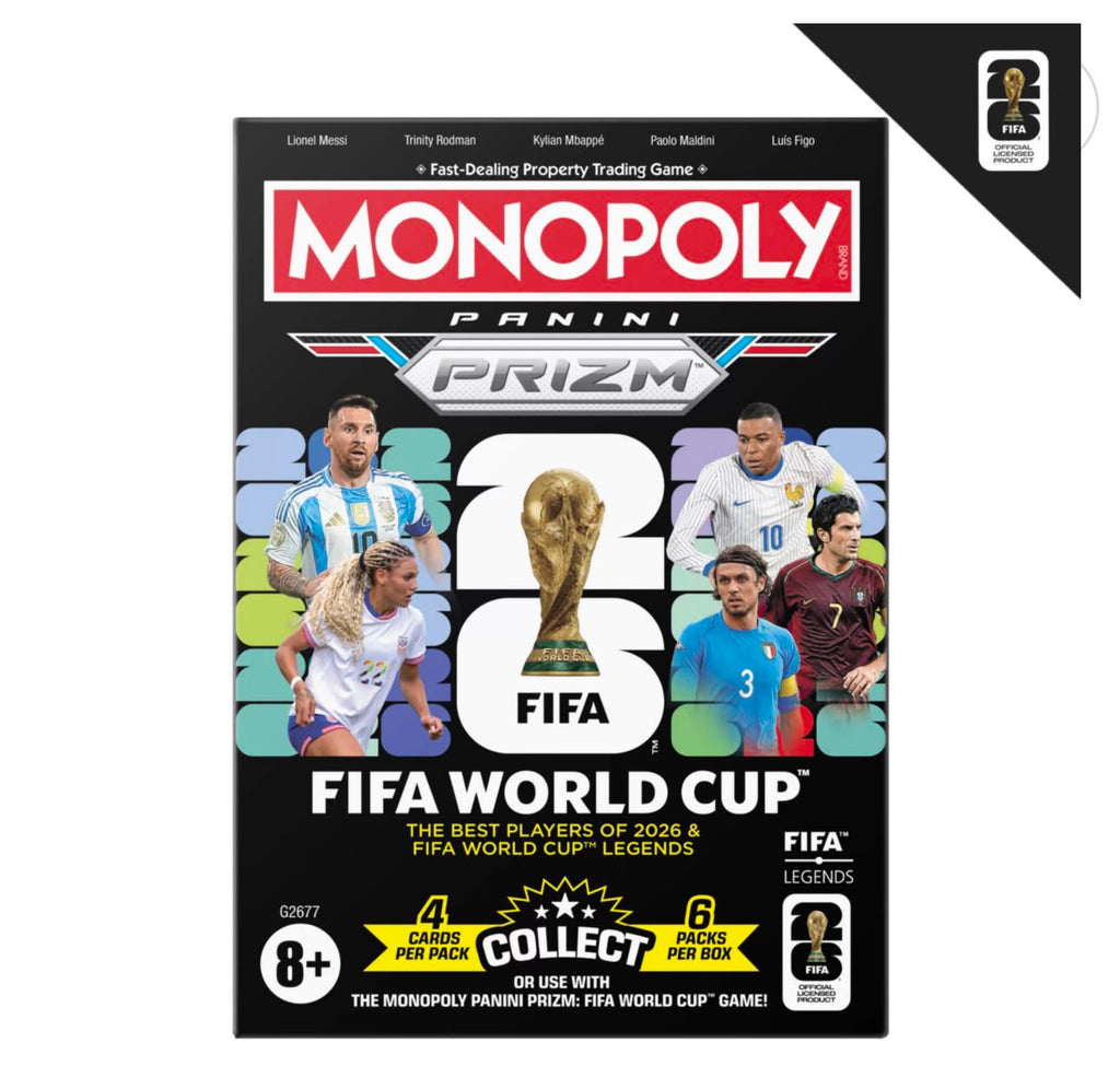 Monopoly Panini Prizm: Soccer Trading Cards Booster Box - World Cup